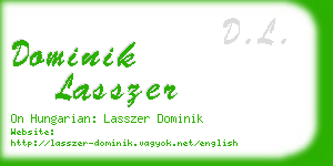 dominik lasszer business card